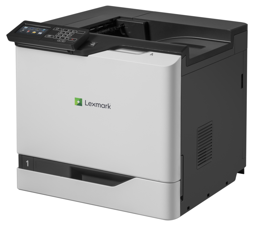 Lexmark CS827de - Impressora - a cores - laser - A4/Legal - 1200 x 1200 ppp - até 57 ppm (mono)/ até 57 ppm (cor) - capacidade: 650 folhas - USB 2.0, Gigabit LAN, USB 2.0 host