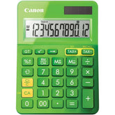 Canon LS-123K - Calculadora de secretária - 12 dígitos - Painel solar, bateria - verde metálico