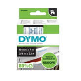 D1 - DYMO STRAPS 19MMX7M BLUE/WLANC