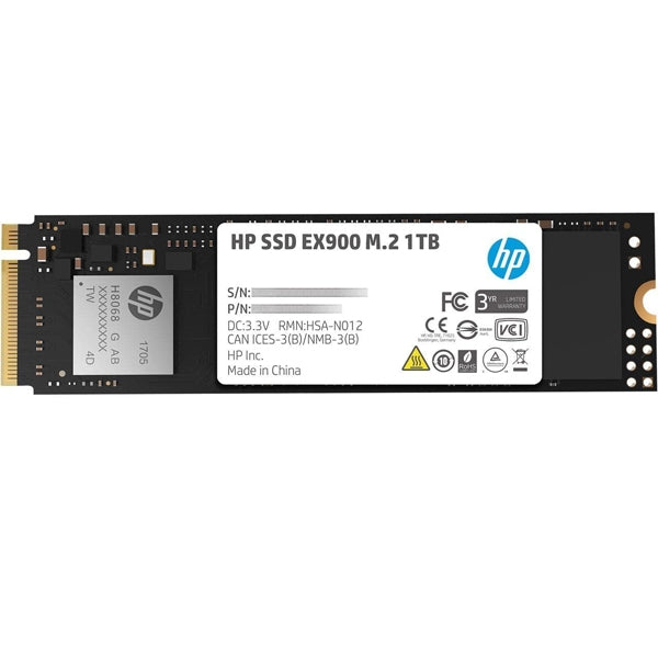 HP SSD 1TB NVME EX900 PCIE 3.0X4 M.2 NVMe 1.3 2100/1815