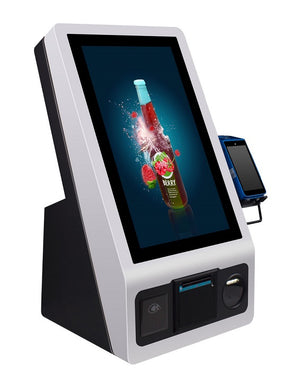 ZONERICH Kiosk ZQ-DK2100 J1900 4GB 64GB SSD + Imp 80mm Seiko + NFC + 2D QR Code Reader