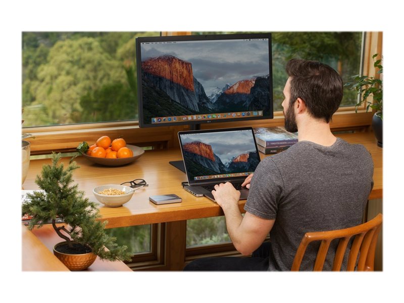 HyperDrive Pro 8-in-2 Hub - Estação de engate - USB-C x 2 - HDMI, Mini DP (GN28D-GRAY)