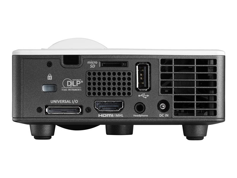 Optoma ML1050ST+ - Proyector DLP - LED RGB - 3D - 1000 lúmenes - WXGA (1280 x 800) - 16:10 - 720p - Proyección de corto alcance con lente fija