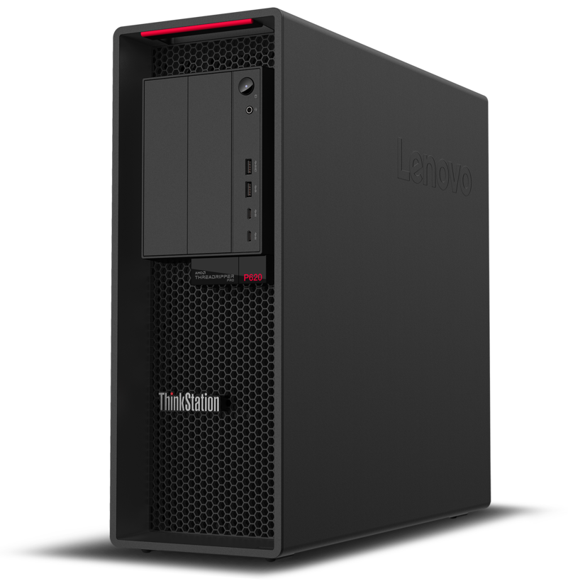 Lenovo ThinkStation P620 30E0 - Torre - 1 x Ryzen ThreadRipper PRO 5945WX / 4.1 GHz - AMD PRO - RAM 16 GB - SSD 512 GB - TCG Opal Encryption, NVMe - sin controlador de imagen - 10 GigE - Win 11 Pro - monitor: ninguno - Teclado : Portugués - Más vendidos -