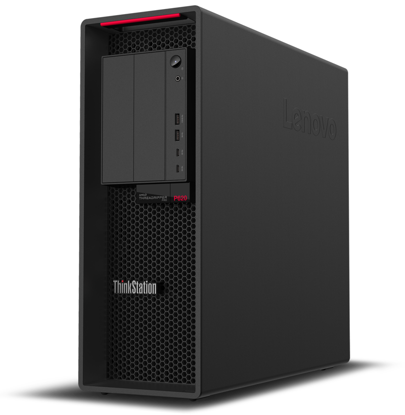 Lenovo ThinkStation P620 30E0 - Tower - 1 x Ryzen ThreadRipper PRO 5945WX / 4.1GHz - AMD PRO - RAM 32GB - SSD 1TB - TCG Opal Encryption, NVMe - RTX A2000 - 10 GigE - Win 11 Pro - monitor: none - keyboard: Portuguese - TopSeller - with 3 Years Ass