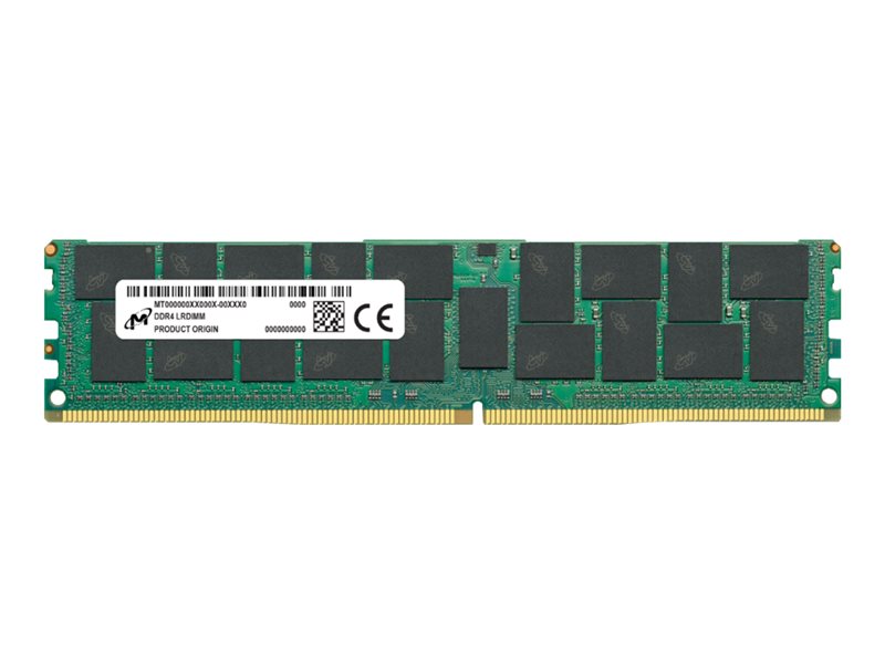 Micron - DDR4 - module - 64 GB - 288-pin LRDIMM - 3200 MHz / PC4-25600 - CL22 - 1.2 V (MTA36ASF8G72LZ-3G2F1R)
