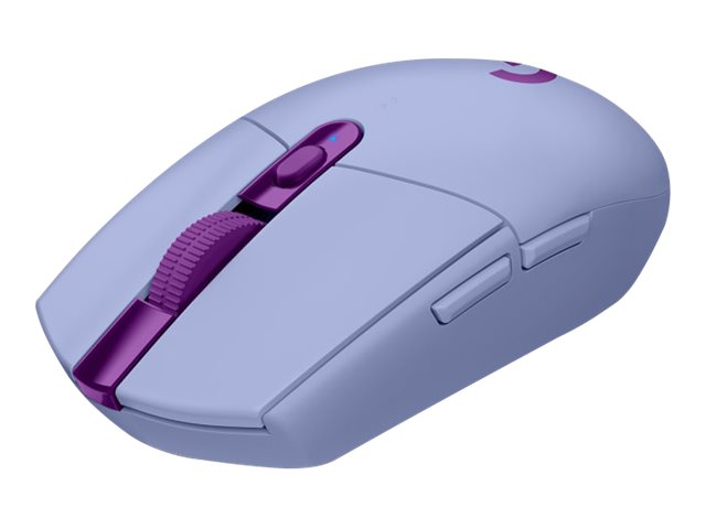 Logitech G G305 - Mouse - optical - 6 buttons - wireless - LIGHTSPEED - wireless USB receiver - lilac (910-006022)