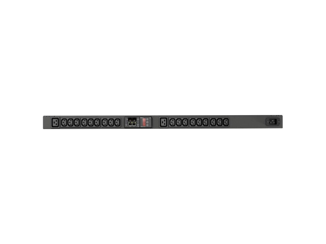 Vertiv Geist Monitored VP8858 - Power distribution unit (rack mountable) - AC 230 V - 3.6 kW - Ethernet - input: IEC 60320 C20 - output connectors: 20 (18 x IEC 60320 C13, 2 x IEC 60320 C19) - 0U - non-gloss black coating