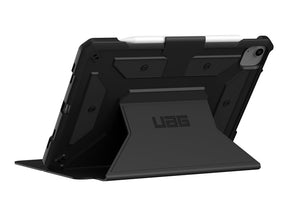 UAG Rugged Case for Apple iPad Air 10.9-inch (2022) - Metropolis SE Black - Capa flip cover para tablet - preto - 10.9" - para Apple 10.9-inch iPad Air (4th generation, 5th generation), 11-inch iPad Pro (1st generation, 2nd generation, 3rd generation