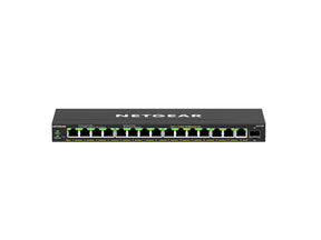 NETGEAR Plus GS316EP - Switch - Admin - 15 x 10/100/1000 (PoE+) + 1 x SFP - desktop, wall mountable - PoE+ (180W)