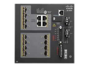 Cisco Industrial Ethernet 4000 Series - Interruptor - Administrado - 8 x SFP + 4 x combo Gigabit SFP - montável em trilho DIN - DC power - Compatível com TAA (IE-4000-8S4G-E)