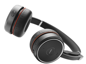 Jabra Evolve 75 UC Stereo - Headphones - in ear - bluetooth - wireless - active noise canceling - USB