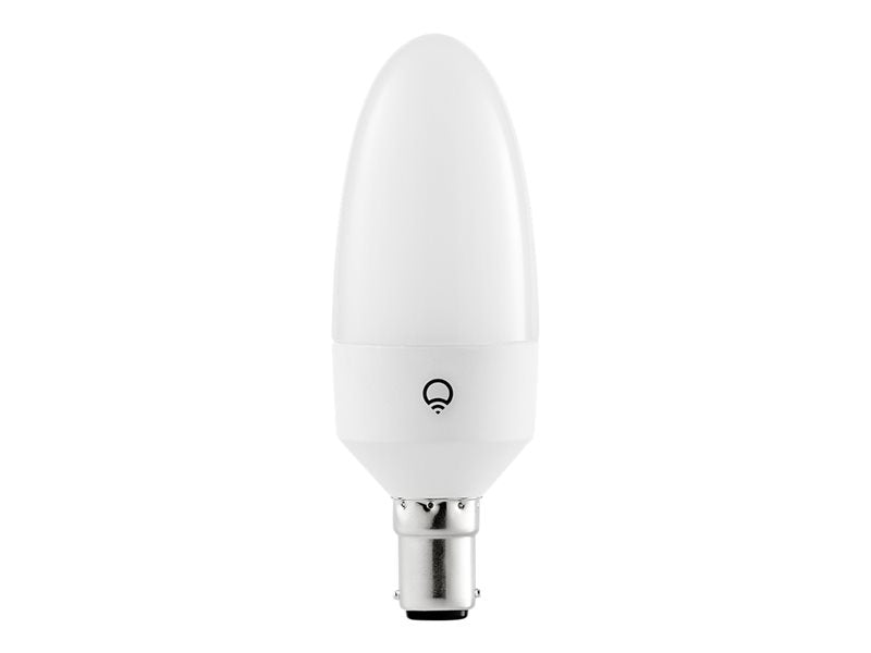 LIFX - LED bulb - shape: candle - B15 - 50 W - multicolor/white light - white