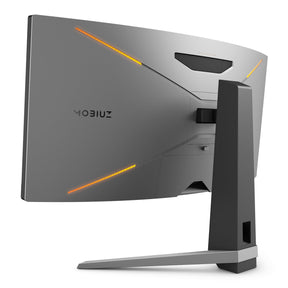 BenQ Mobiuz EX3410R - Monitor LED - curvo - 34" - 3440 x 1440 UWQHD @ 144 Hz - VA - 350 cd/m² - 3000:1 - DisplayHDR 400 - 1 ms - 2xHDMI, DisplayPort - altifalantes com subwoofer