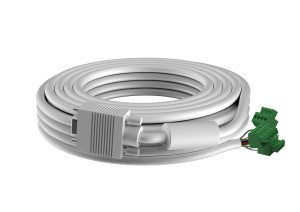 Placa frontal AV modular VISION Techconnect - GARANTÍA DE POR VIDA - cable VGA apto para instalación - Phoenix (M) a VGA (M) - AWG 28 - diámetro exterior 8 mm - 20 m - blanco