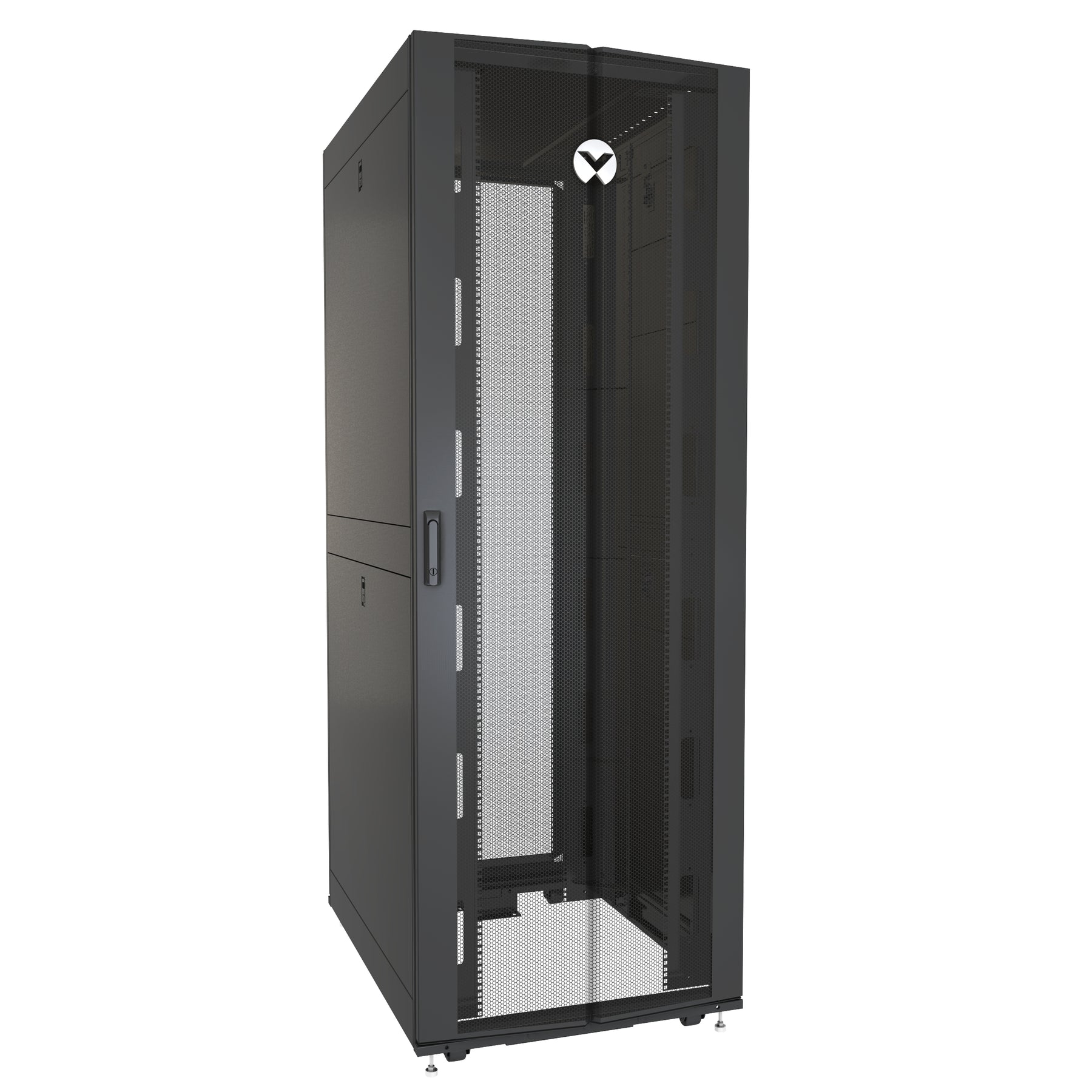 Vertiv VR - Gabinete armário - preto, RAL 7021 - 48U - 19"