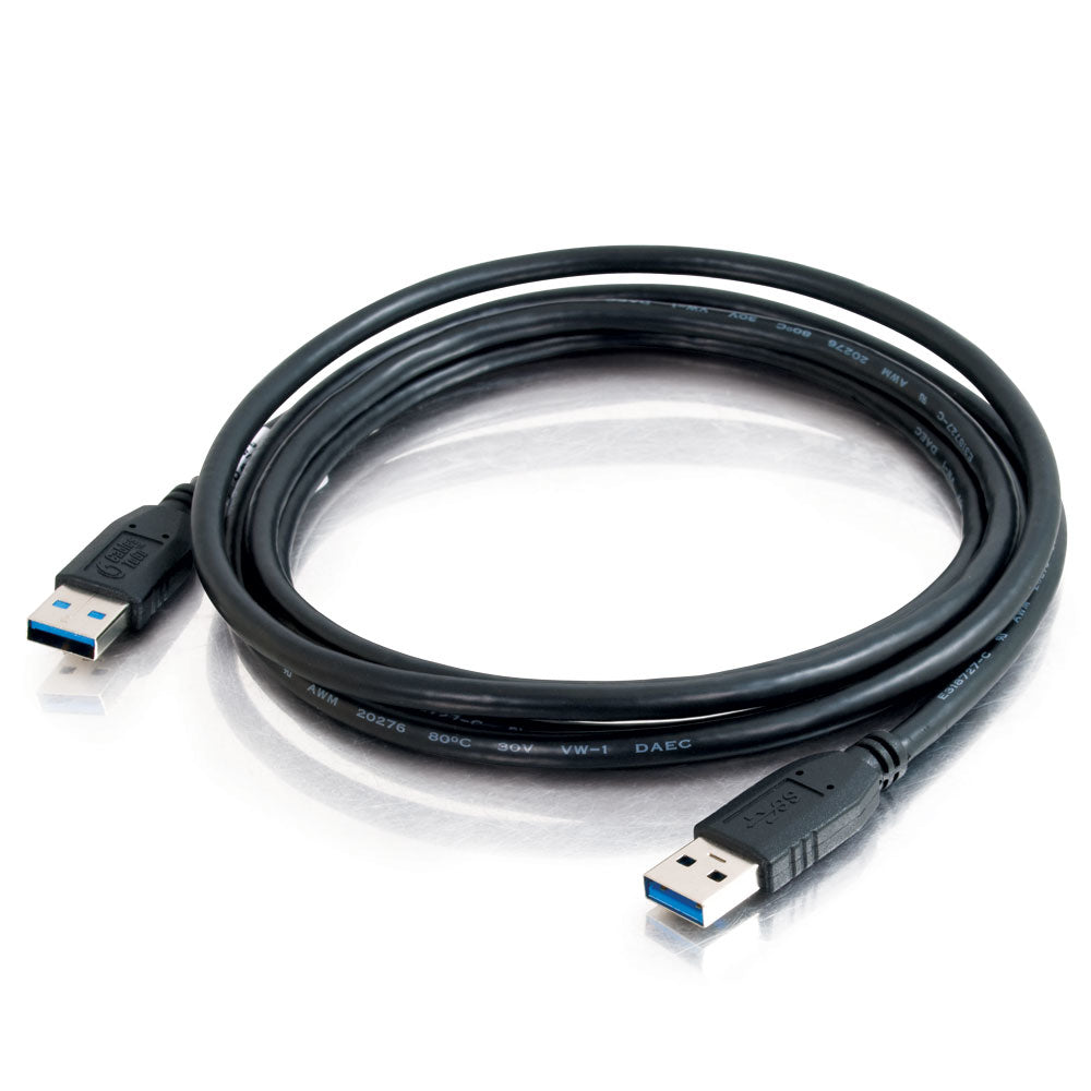 C2G - USB Cable - USB Type A (M) to USB Type A (M) - USB 3.0 - 1m - Black