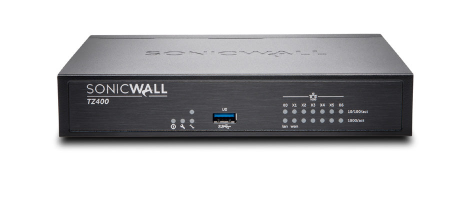 SonicWall TZ400 - Advanced Edition - security appliance - GigE - SonicWALL Secure Upgrade Plus Program (2 year option)