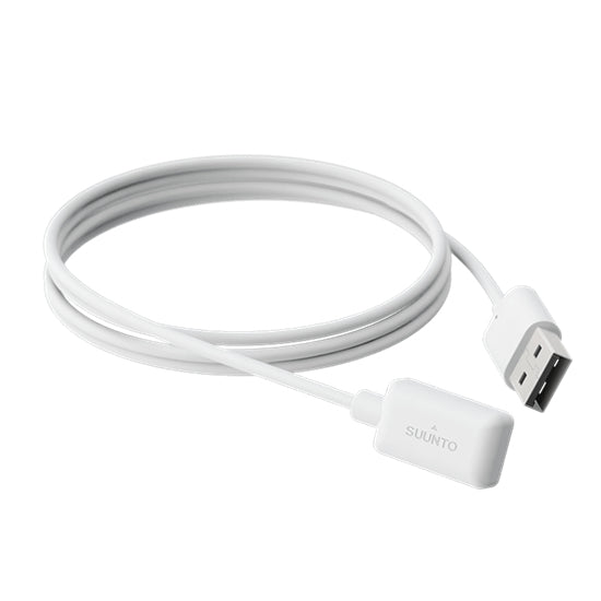 Suunto - Cabo de dados / carregamento - USB macho para terminal (magnético) - branco