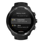 Suunto 9 Baro - Black - Sports watch With strap - silicone - black - wrist size: 130-220 mm - Bluetooth - 81 g