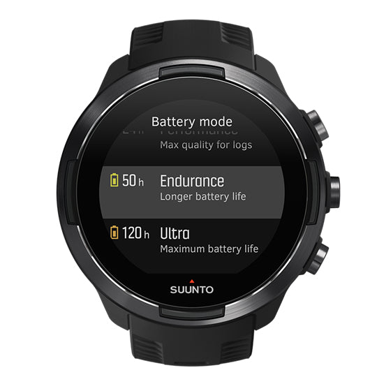 Suunto 9 Baro - Negro - Reloj deportivo Con correa - silicona - negro - tamaño de la muñeca: 130-220 mm - Bluetooth - 81 g