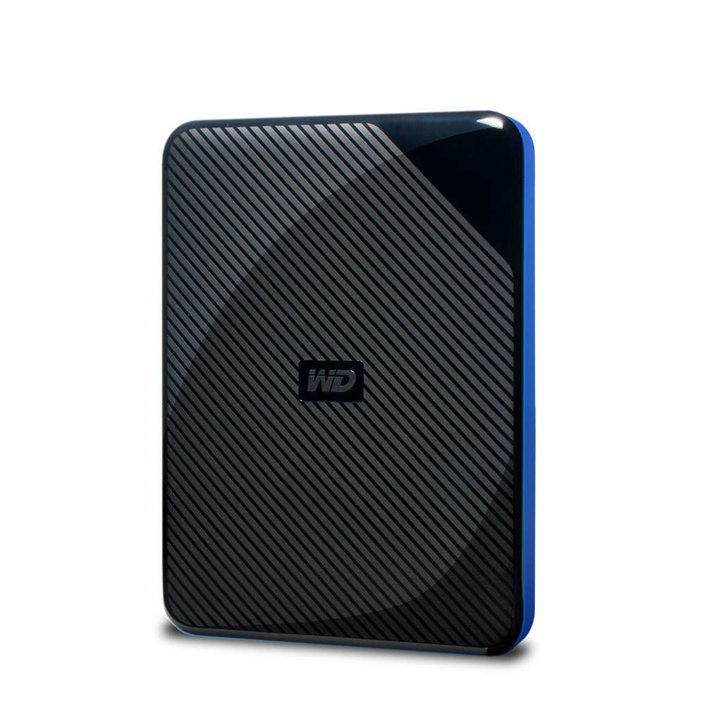 WD Gaming Drive WDBDFF0020BBK - Hard Drive - 2TB - External (Portable) - USB 3.0 - Black Top with Blue Base