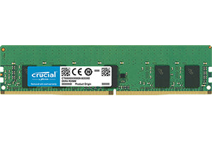 Crucial - DDR4 - módulo - 8 GB - DIMM 288-pin - 2933 MHz / PC4-23400 - CL21 - 1.2 V - registado - ECC