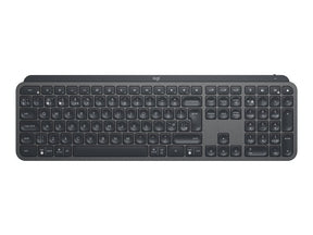 Logitech MX Keys - Teclado - retroiluminação - Bluetooth, 2.4 GHz - QWERTY - Italiano - grafite