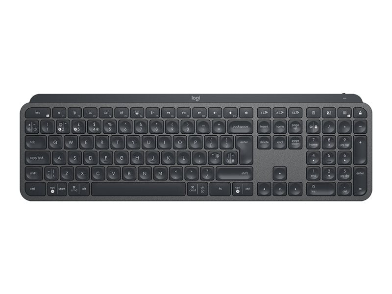 Logitech MX Keys - Keyboard - Backlight - Bluetooth, 2.4GHz - QWERTY - Italian - Graphite