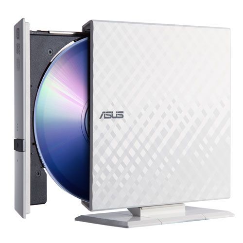 DVD+/-RW ASUS 8x External SlimWhite USB - SDRW-08D2S-U LITE