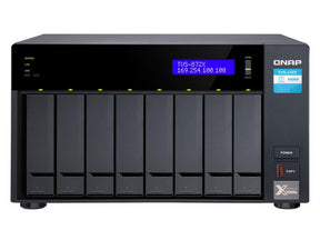 QNAP TVS-872X - Servidor NAS - 8 bahías - SATA 6Gb/s - RAID (expansión de disco duro) 0, 1, 5, 6, 10, 50, JBOD - RAM 8 GB - Gigabit Ethernet / 2,5 Gigabit Ethernet / 5 Gigabit Ethernet / 10 Gigabit Ethernet - asistencia iSCSI