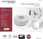 METRONIC CABO COAXIAL 100mts BRANCO (414220)