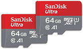 64GB Ultra microSDXC 140MBs+Adapt 2Pack