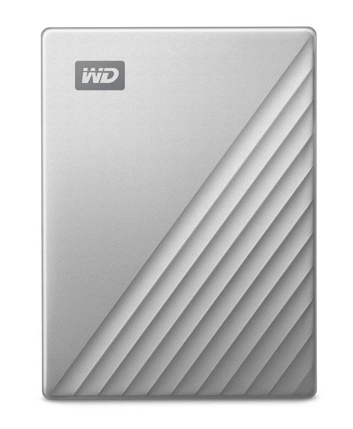 WD My Passport Ultra WDBC3C0010BSL - Hard drive - encrypted - 1 TB - external (portable) - USB 3.0 (USB C connector) - 256-bit AES - silver