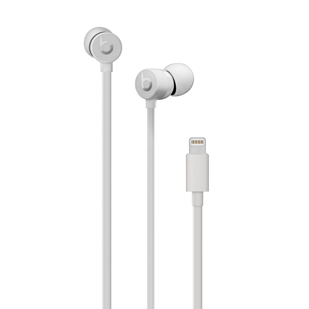 Beats urBeats3 - In-Ear Headphones with Microphone - In-Ear Headphones - With Cable - Lightning - Noise Isolation - Satin Silver - for iPad/iPhone/iPod (Lightning)