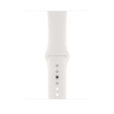 Apple 44mm Sport Band - Bracelete de relógio para relógio inteligente - tamanhos S/M e M/L - branco - demo - para Watch (42 mm, 44 mm, 45 mm, 49 mm)