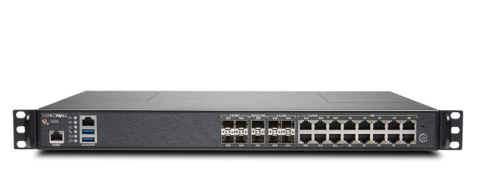 SonicWall NSa 3650 - Advanced Edition - dispositivo de segurança - com 1 ano TotalSecure - 10 GigE, 2.5 GigE - 1U - montável em gabinete