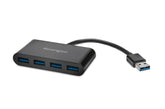 Kensington UH4000 - Concentrador - 4 x SuperSpeed ​​​​USB 3.0 - escritorio