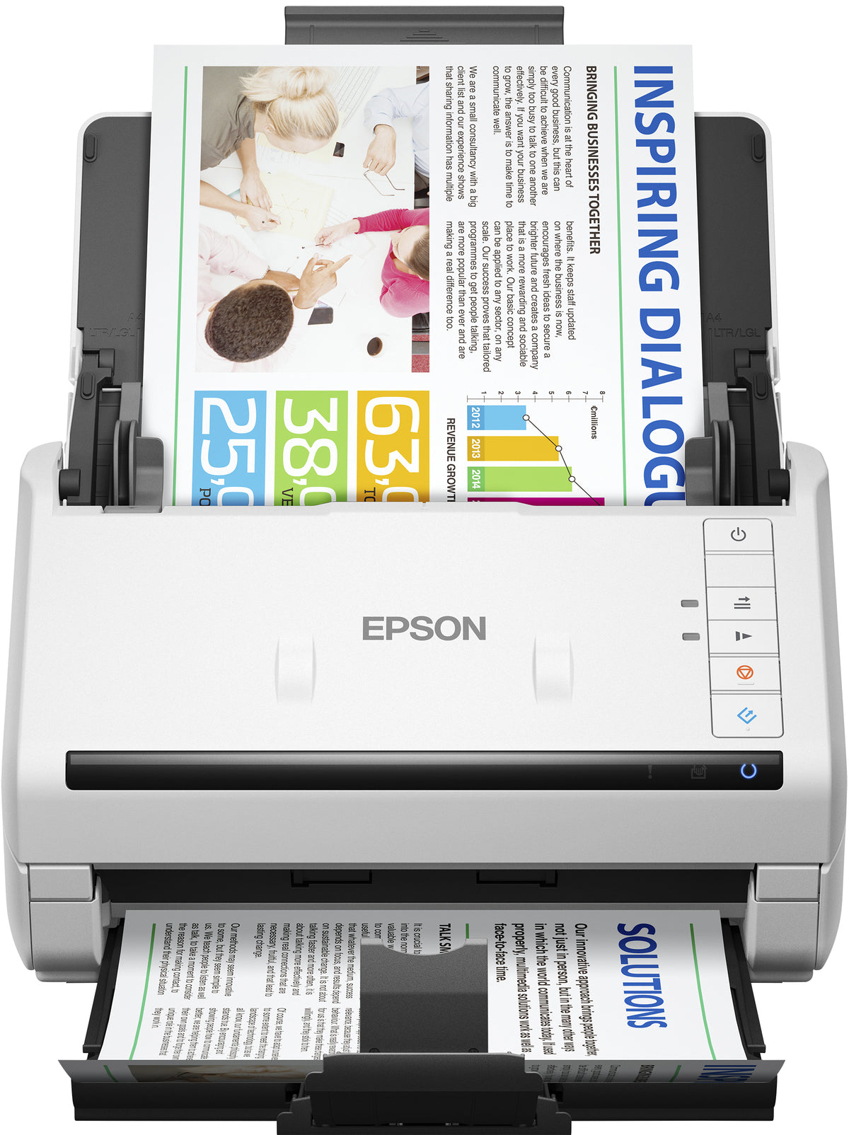 Epson WorkForce DS-530 - Document Scanner - Duplex - A4 - 600 dpi x 600 dpi - up to 35 ppm (mono) / up to 35 ppm (color) - ADF (50 sheets) - up to 4000 scans per day - USB 3.0