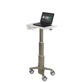 Ergotron CareFit - Trolley - Slim - for notebook - aluminium, zinc-coated steel, high-grade plastic - white, warm gray - screen size: up to 17.3"