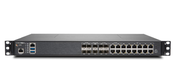 SonicWall NSa 3650 - Dispositivo de segurança - Elevada Disponibilidade - 10 GigE, 2.5 GigE - 1U - montável em gabinete