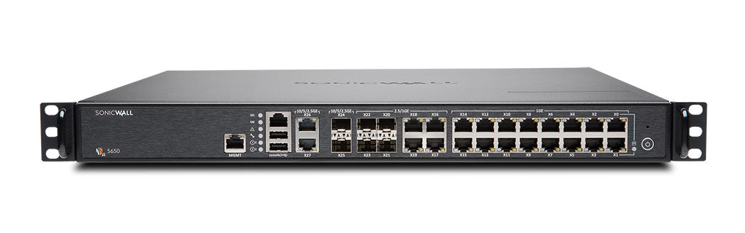 SonicWall NSa 5650 - Dispositivo de segurança - Elevada Disponibilidade - 10 GigE, 2.5 GigE - 1U - montável em gabinete