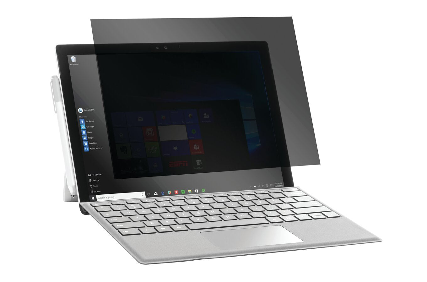 Kensington - Protector de pantalla para tablet - con filtro de privacidad - de 2 vías - extraíble - para Microsoft Surface Go