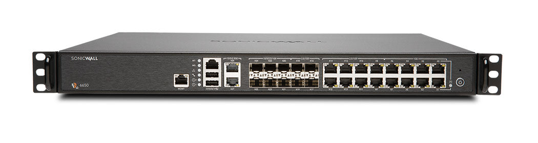 SonicWall NSa 6650 - Dispositivo de segurança - 10 GigE, 2.5 GigE - 1U - montável em gabinete