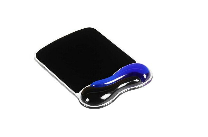 Kensington Duo Gel Mouse Pad Wrist Rest - Mouse Pad with Wrist Rest - Black, Blue - TAA Compliant