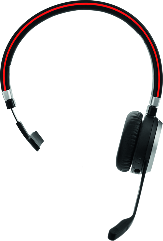 Jabra Evolve 65 SE MS Mono - Headphones - in ear - bluetooth - wireless - USB - Certified for Microsoft Teams - for Jabra Evolve, LINK 380a MS