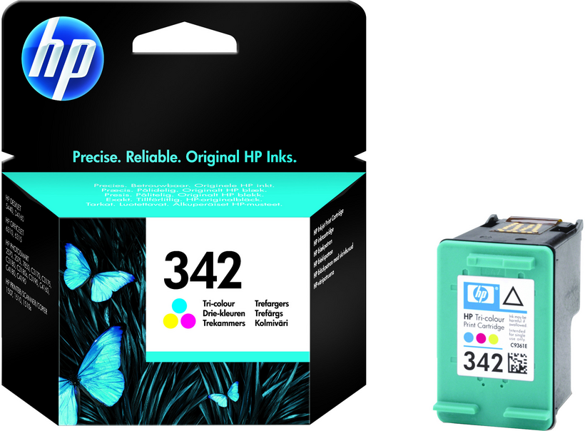 HP 342 - 5 ml - cor (ciano, magenta, amarelo) - original - tinteiro - para Deskjet 5440, Photosmart 2575, C4140, C4150, C4180, C4183, C4190, psc 1510