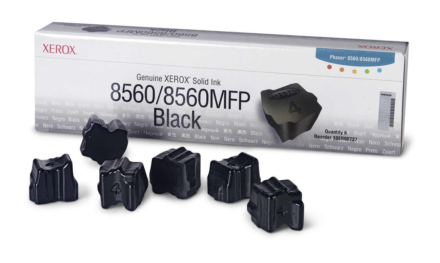 Xerox Phaser 8560MFP - Pack of 6 - Black - Resistant Inks - for Phaser 8560