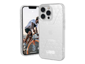 UAG Rugged Case for iPhone 13 Pro 5G [6.1-inch] - Civilian Frosted Ice - Tampa posterior para telemóvel - resistente - HyperCush IPS - frosted ice - 6.1" - para Apple iPhone 13 Pro