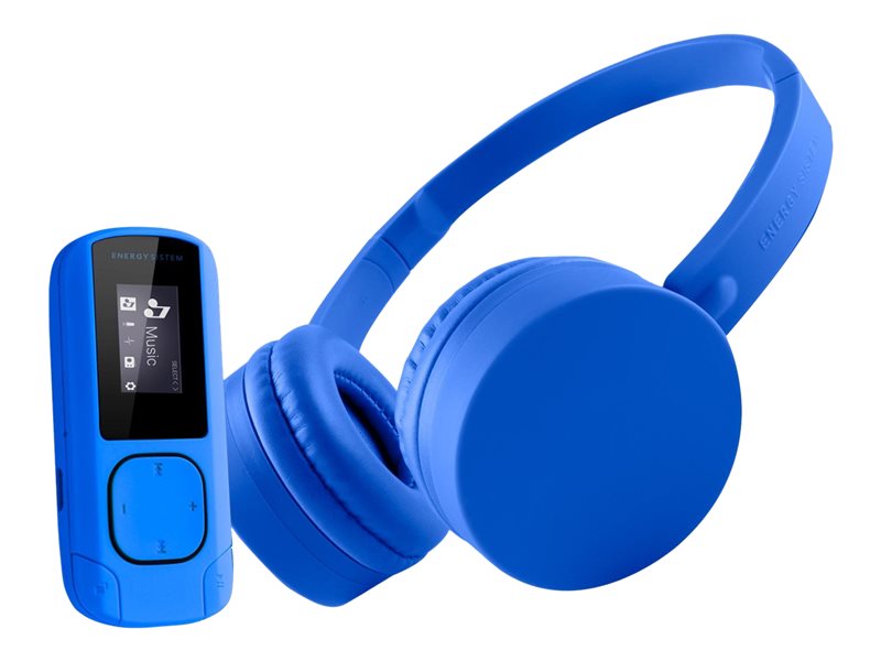 Energy Music Pack Bluetooth - Digital Player - 8 GB - Blue - with Headphones Energy CH1 Blue